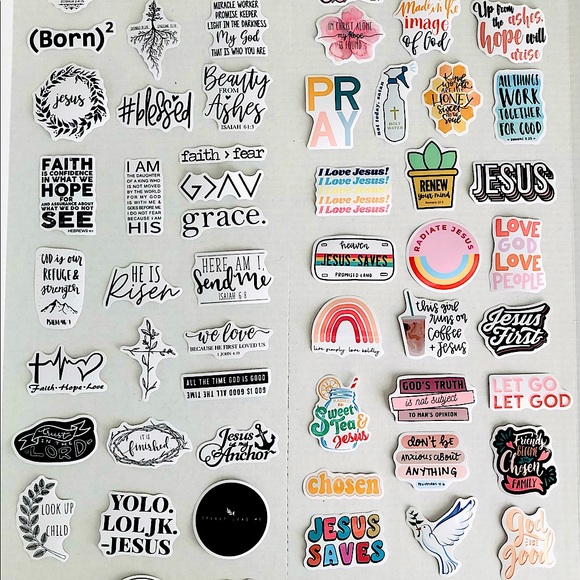 Christian Stickers - 10 Pack! ๐๐๐คฉ๐๐ป - Picture 7 of 7